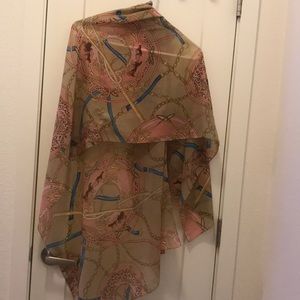 Vintage chain print scarf